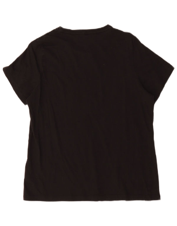 Puma Camiseta Feminina Graphic Top UK 18 XL Algodão Preto