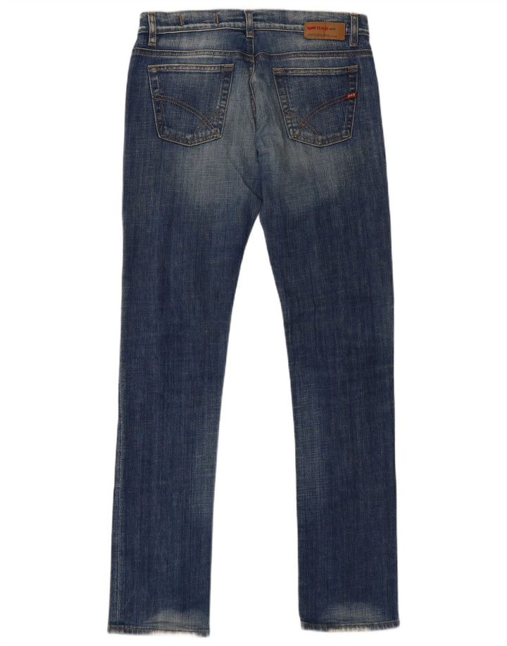 Gas Womens Slim Jeans W31 L34 Azul Algodão
