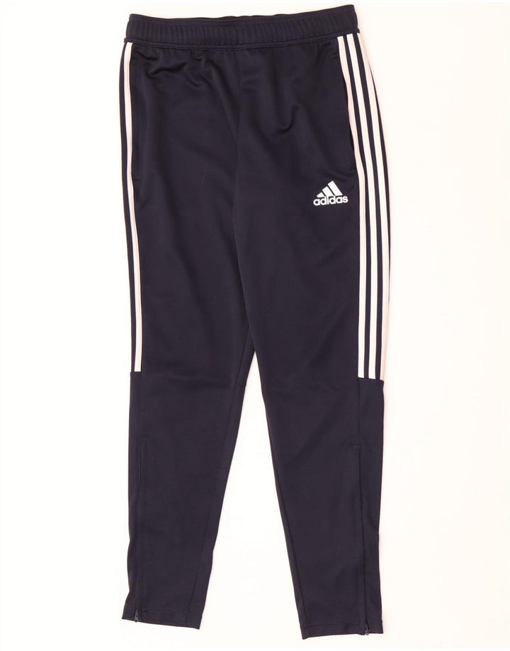 Calça de treino masculina Adidas Aeroready poliéster azul marinho médio