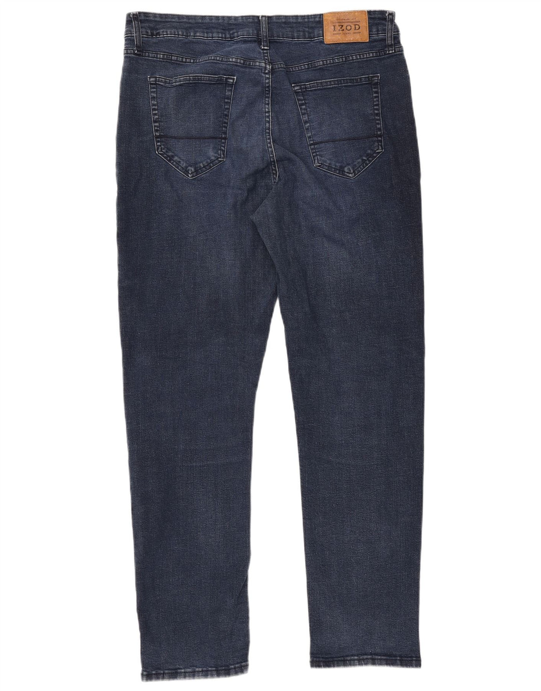 Calça jeans reta masculina Izod W38 L32 algodão azul