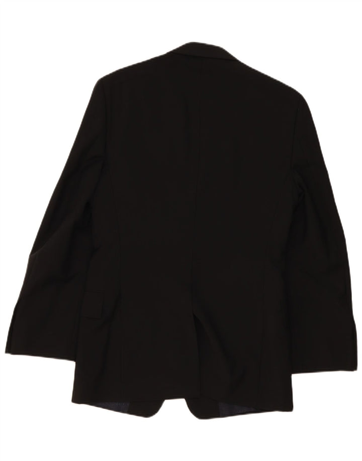 Jaqueta blazer masculina de 2 botões Paul Smith Reino Unido 36 pequena lã preta