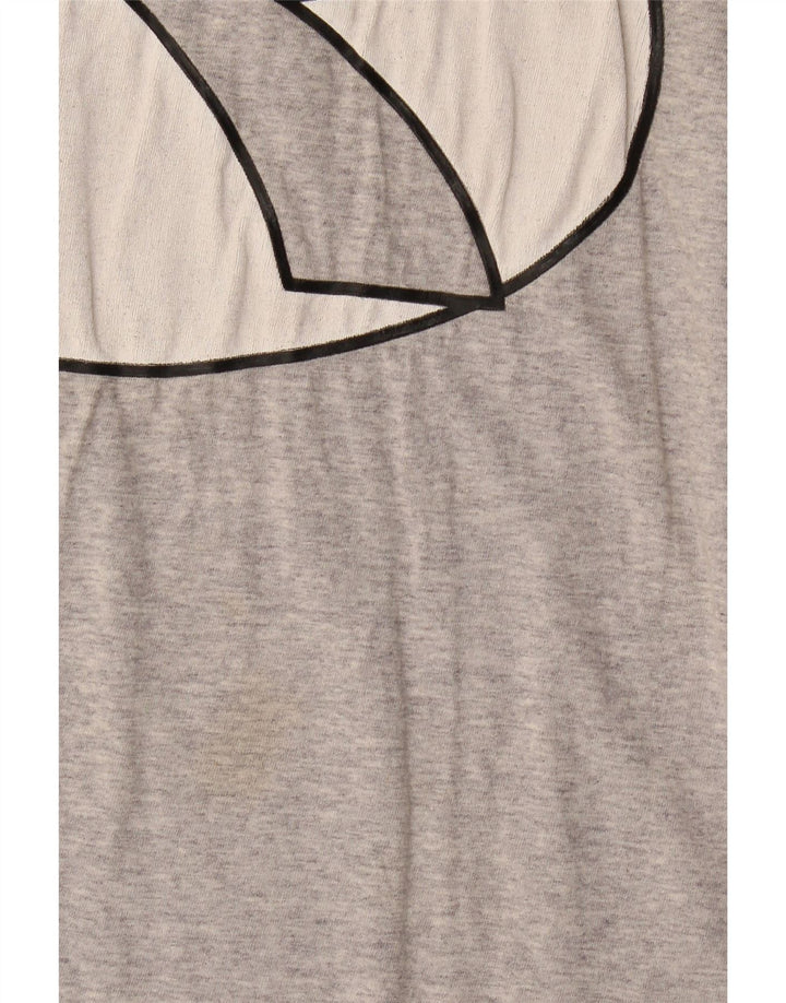 Camiseta gráfica masculina Diadora Top grande cinza
