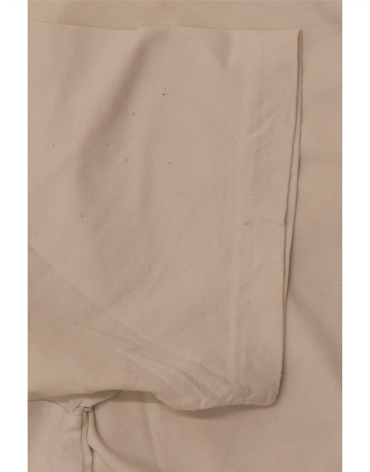 ADIDAS Mens Graphic T-Shirt Top Grande Algodão Branco