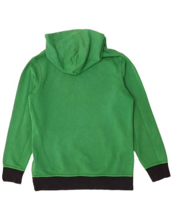 Jumper com capuz Nike Boys 12-13 anos grande algodão verde