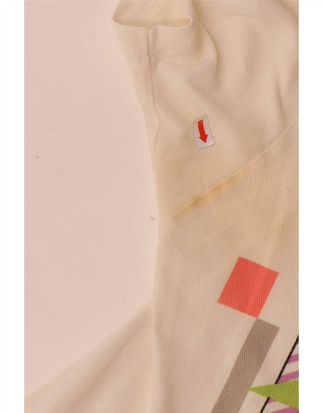 SERGIO TACCHINI Camisa polo masculina EU 50 médio off white algodão geométrico