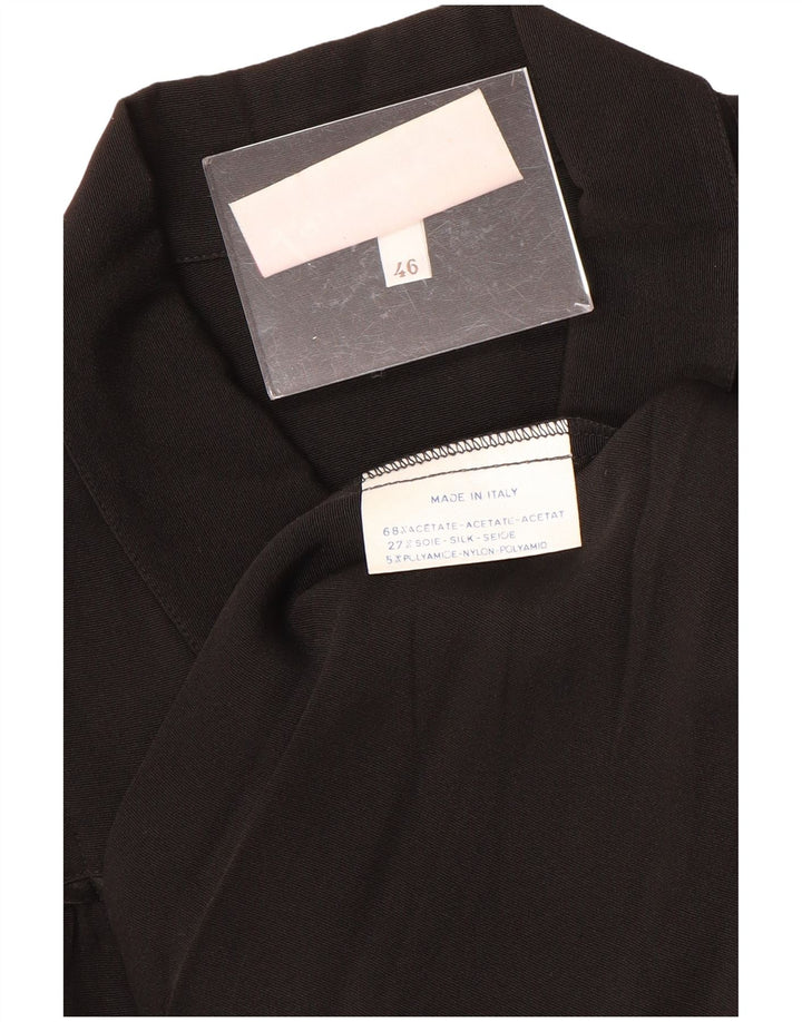 Sobretudo feminino LAURA BIAGIOTTI IT 46 grande acetato preto