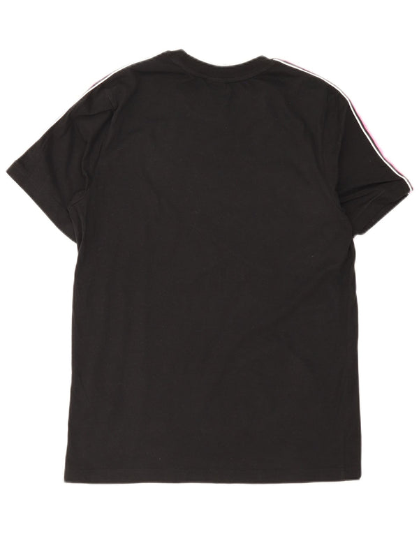 Camiseta gráfica feminina Nike UK 14 médio preto colorblock algodão