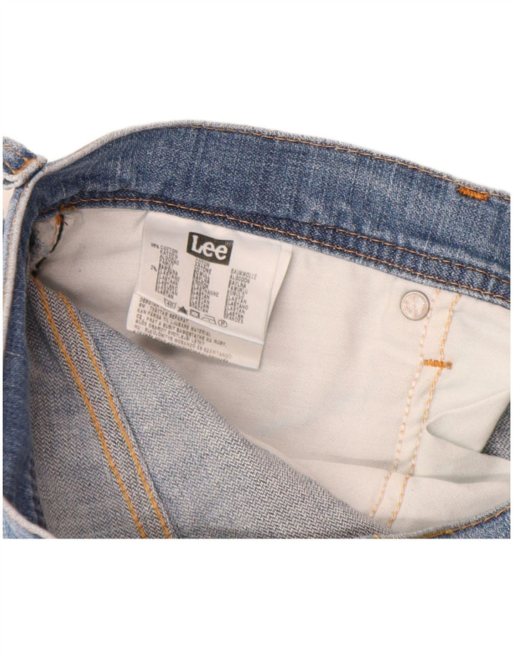 Lee Mens Brooklyn Straight Jeans W34 L34 Azul Algodão