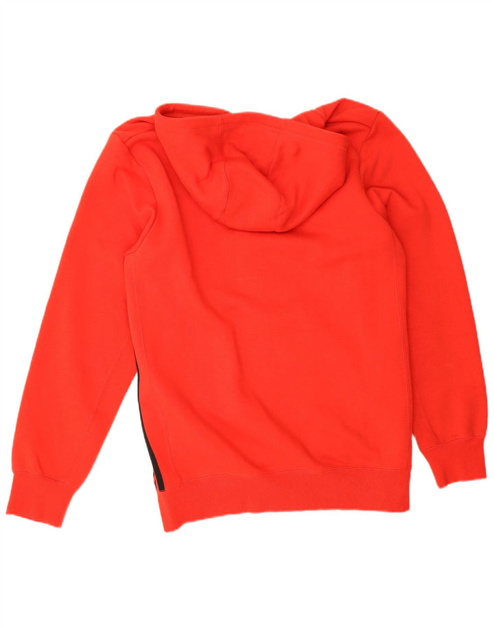 Adidas masculino zip moletom com capuz médio algodão vermelho