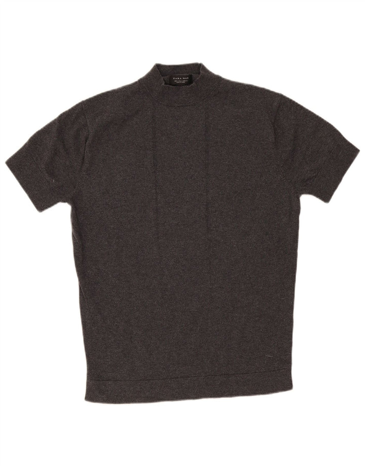 Zara Camiseta masculina grande cinza