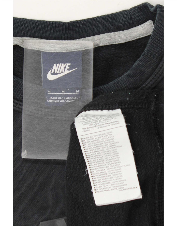 Moletom gráfico masculino Nike Jumper médio cinza algodão