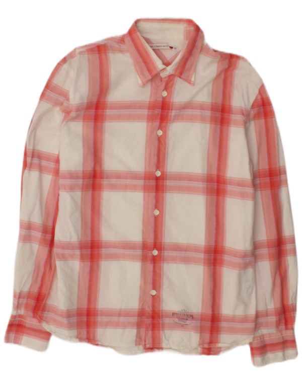 Levi's Mens Shirt Medium White Plaid