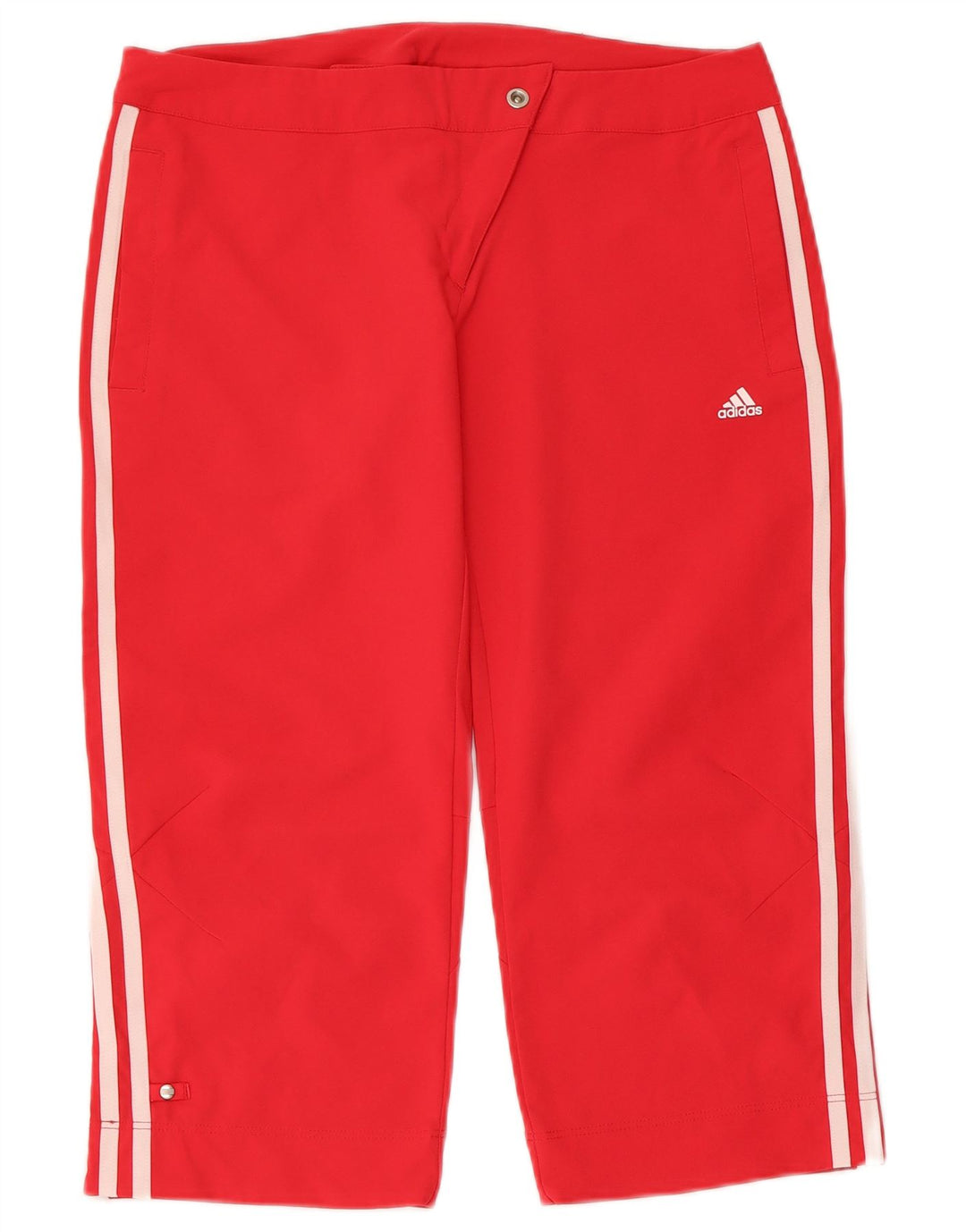 Bermuda Adidas Climalite Feminina UK 10 Pequena W30 Poliéster Vermelho