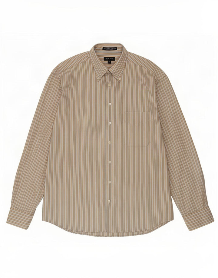Camisa masculina Gant Regular Fit grande algodão listrado multicolorido