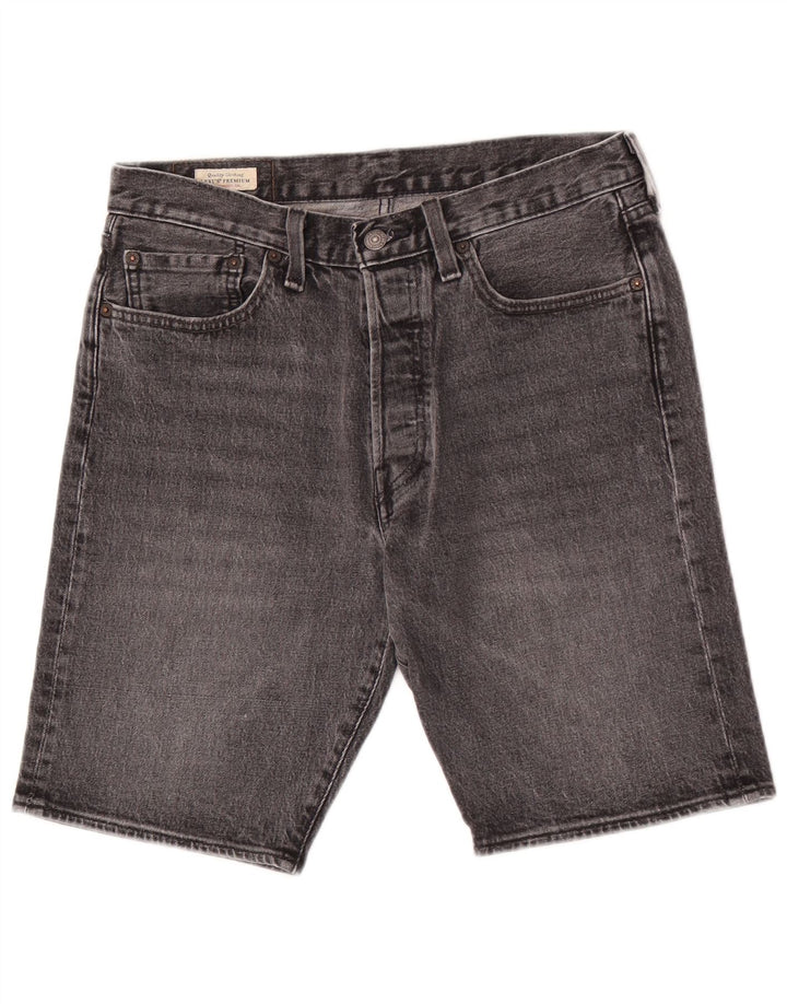 Shorts jeans masculino 501 da Levi's W31 algodão cinza médio