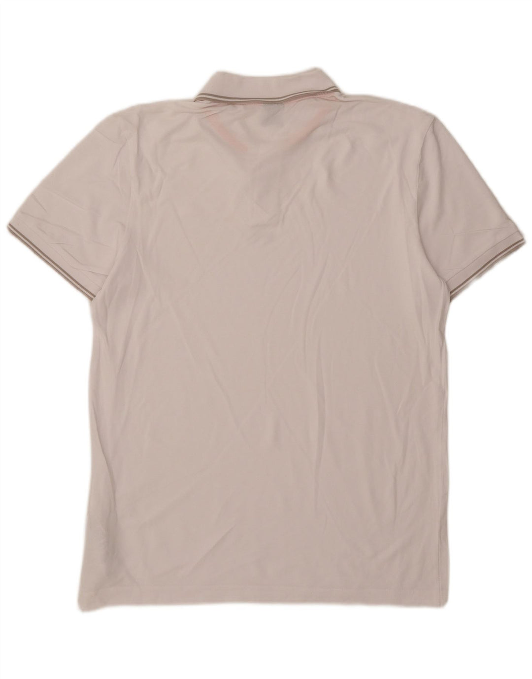 Camisa polo masculina Hugo Boss grande algodão branco