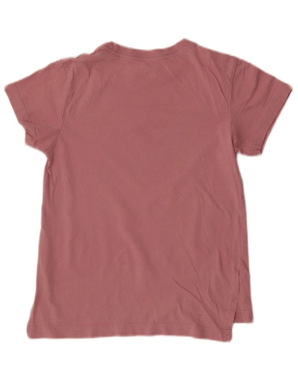 Camiseta Nike Girls Graphic Top 10-11 Anos Médio Algodão Rosa