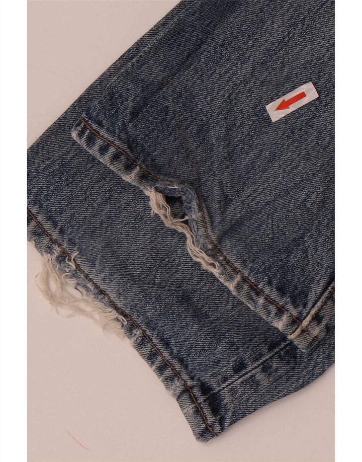 Calça Jeans Levis Masculina 501 Distressed Straight W32 L34 Azul
