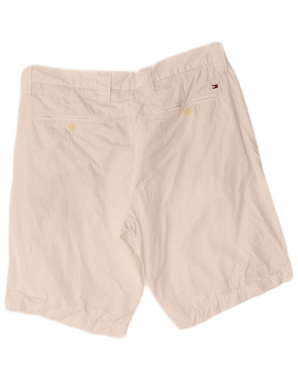 Tommy Hilfiger Mens Chino Shorts W34 Grande Algodão Branco