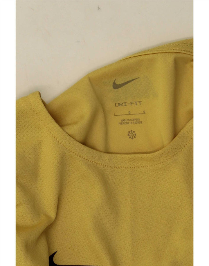 Camiseta Nike Masculina Dri Fit Top Grande Amarelo