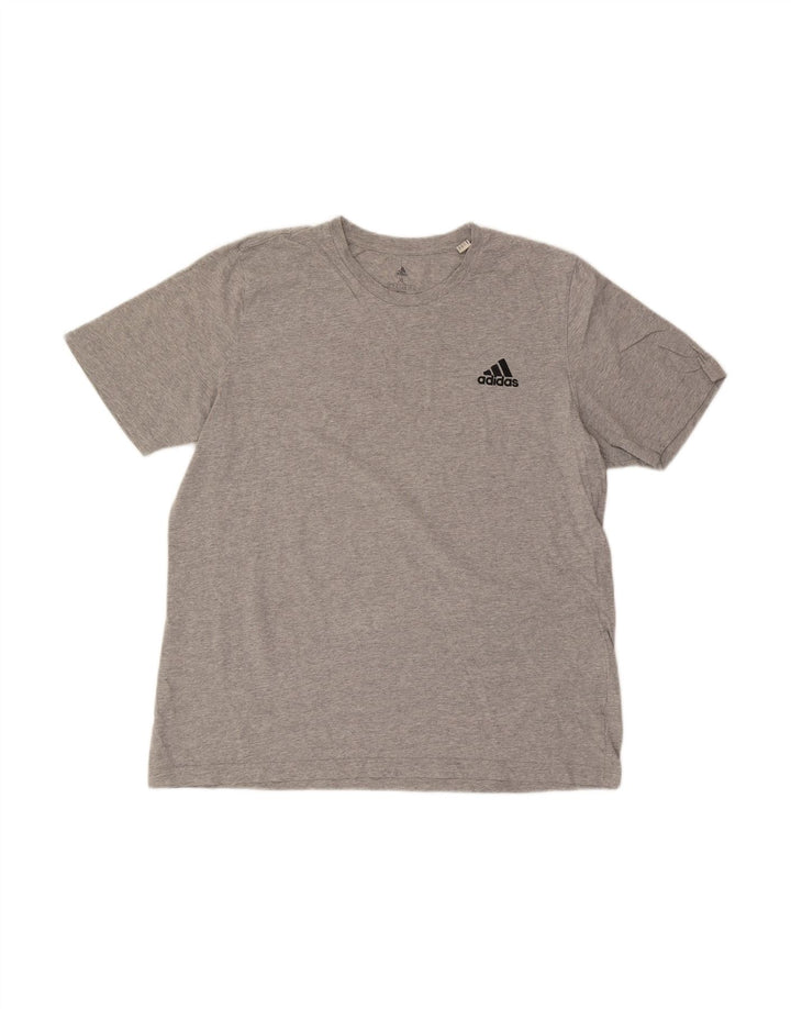 Camiseta masculina ADIDAS Top XL cinza algodão