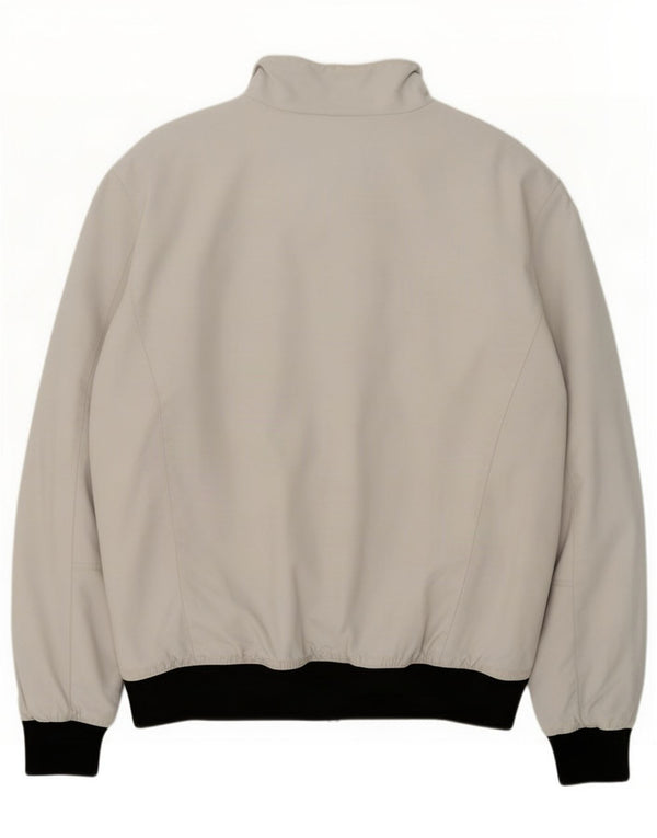 Jaqueta bomber masculina Murphy & Nye de ajuste personalizado UK 44 2XL branco colorblock