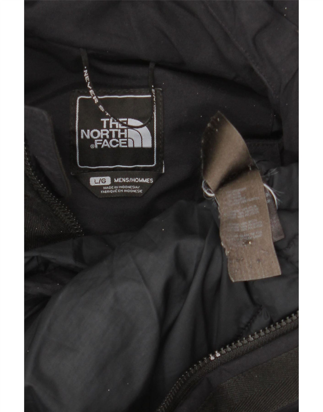 Jaqueta corta-vento masculina com capuz The North Face UK 40 grande preto inverno