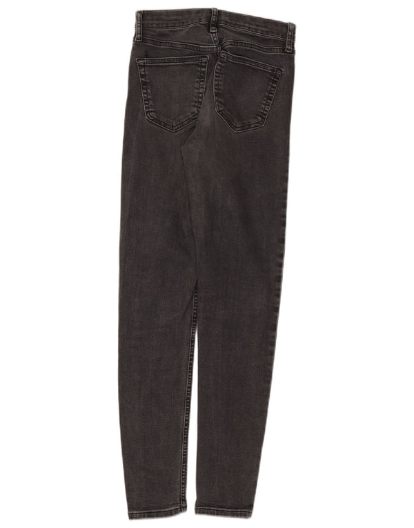 Topshop feminino Jamie Skinny Jeans W25 L28 cinza poliéster