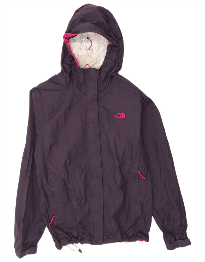 Jaqueta de chuva feminina com capuz The North Face UK 14 nylon roxo médio