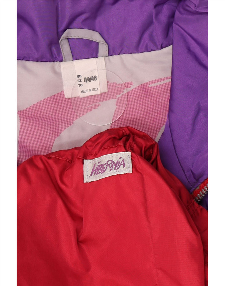 Jaqueta de esqui vintage feminina de grandes dimensões IT 44/46 Medium Red Colourblock