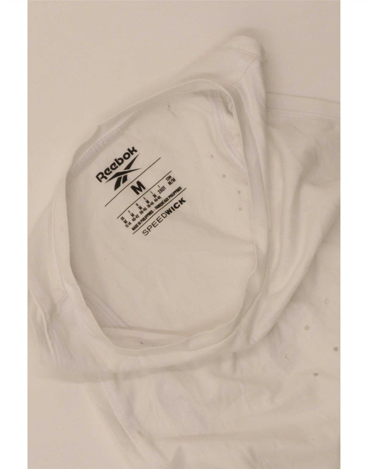 Reebok Colete Feminino Top UK 12/14 Médio Branco