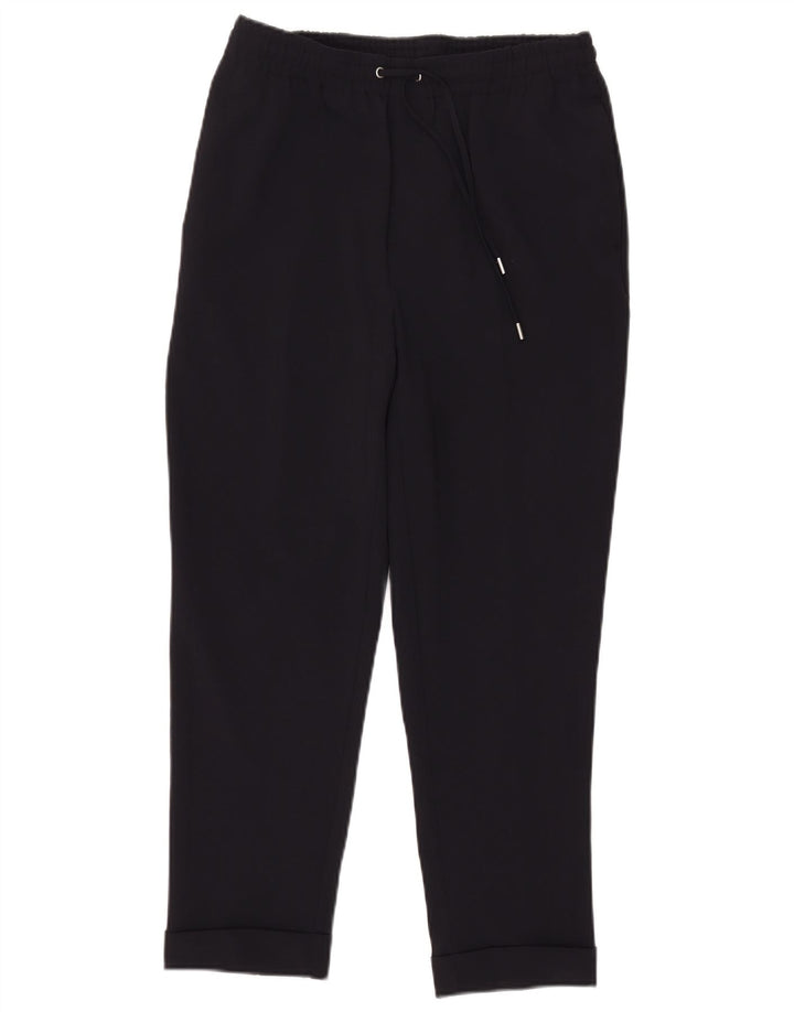 Zara Calça de treino masculina Joggers médio azul marinho poliéster