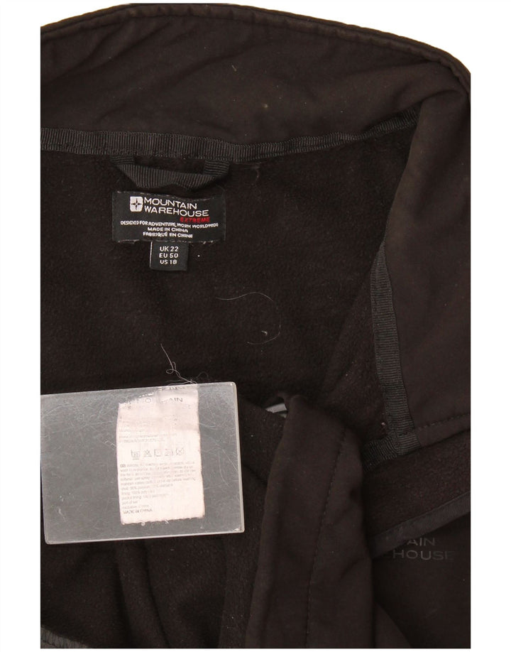 Jaqueta feminina Mountain Warehouse com forro para treino UK 22 3XL preta