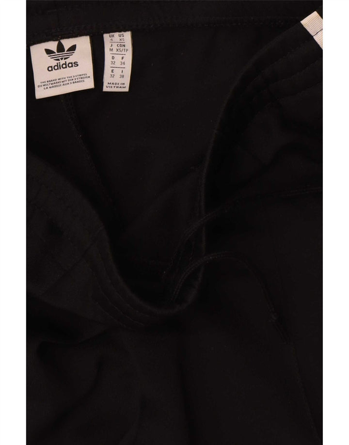 Calças de treino femininas Adidas UK 6 XS poliéster preto