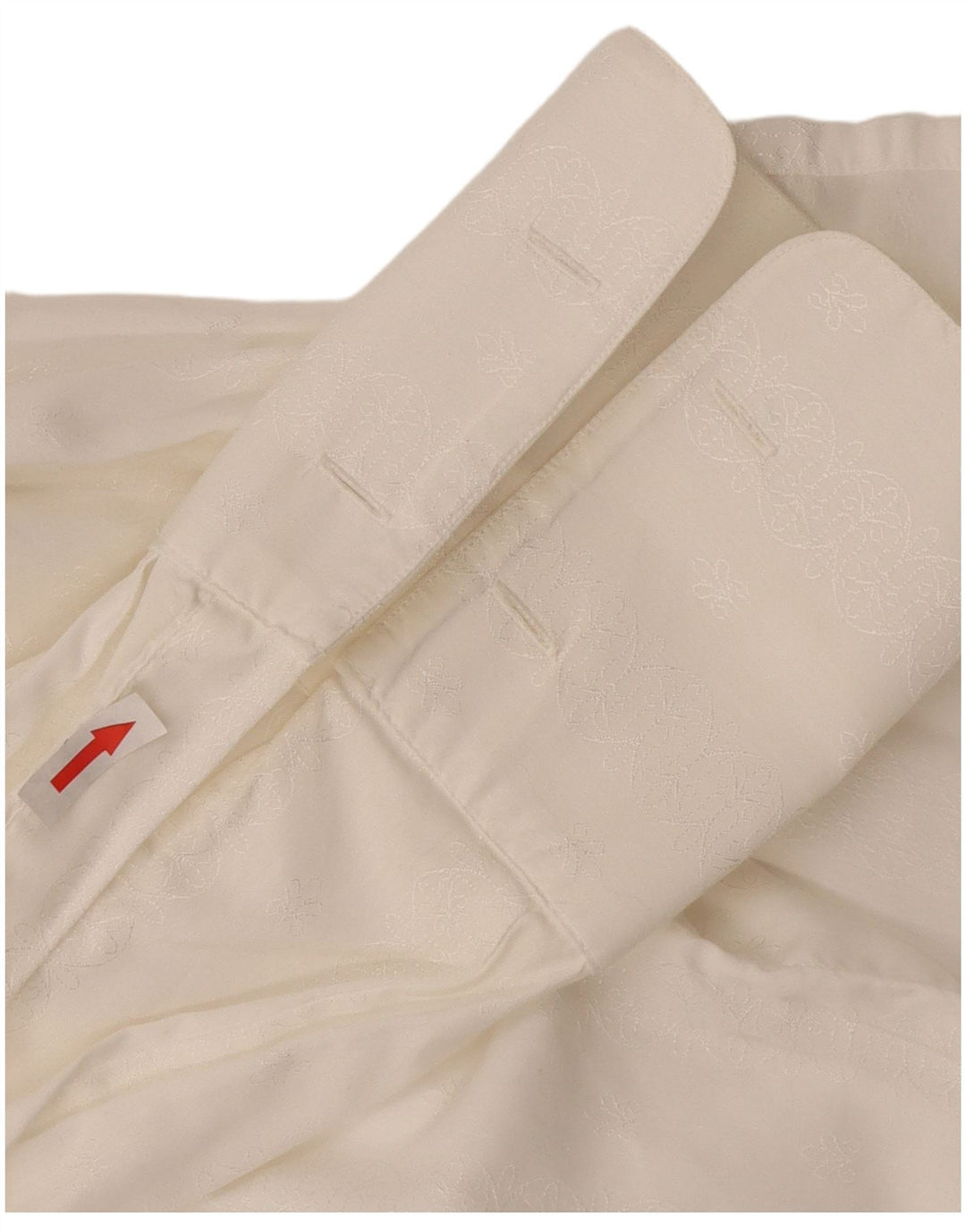 Camisa formal masculina Seidensticker tamanho 40 algodão floral branco médio
