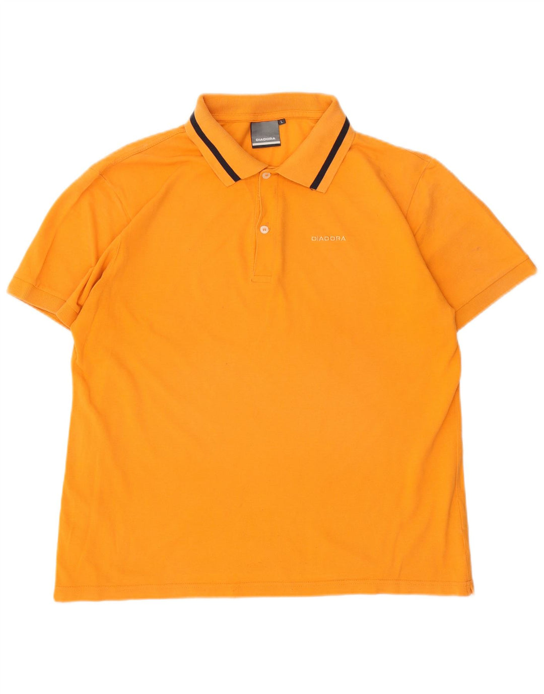 Camisa polo masculina DIADORA grande algodão laranja