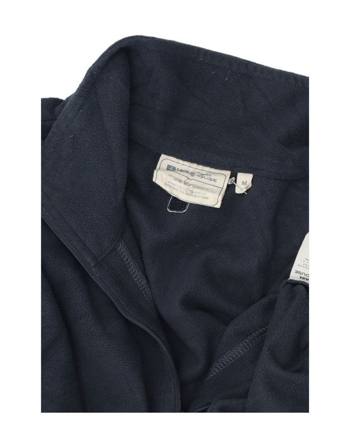 Mountain Warehouse Mens Zip Neck Fleece Jumper Médio Poliéster Azul Marinho