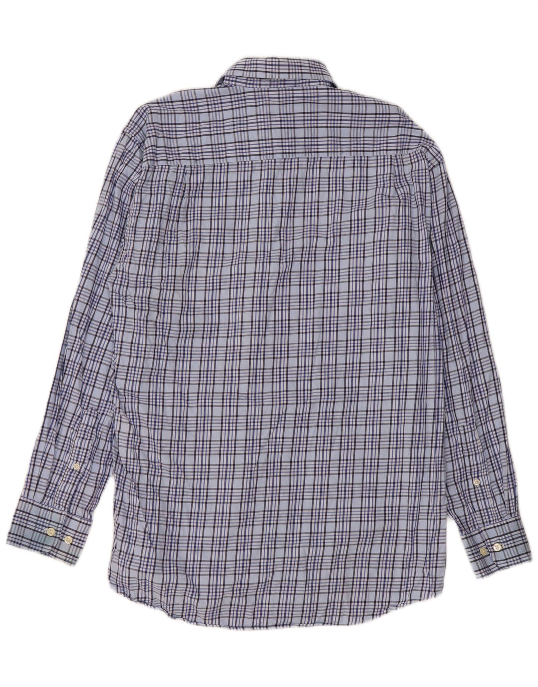 Camisa masculina Daniel Hechter algodão xadrez azul médio