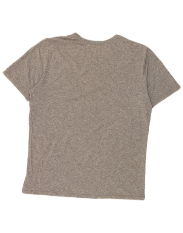 Camiseta Nike masculina Air Max Graphic Top cinza médio algodão