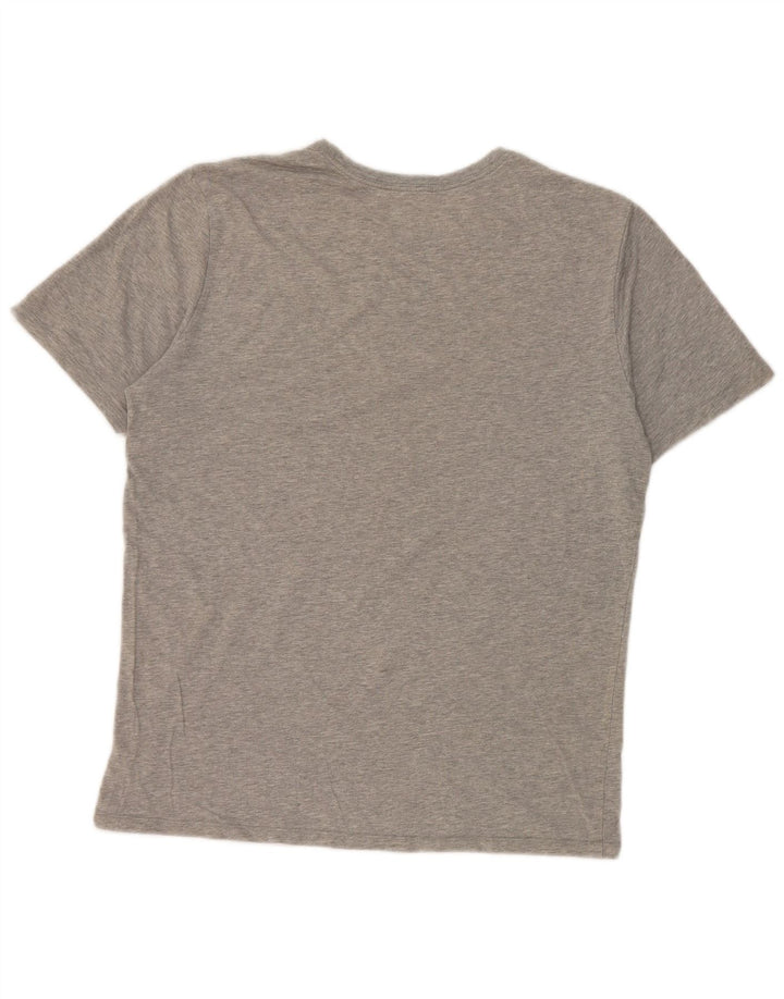 Camiseta Nike masculina Air Max Graphic Top cinza médio algodão