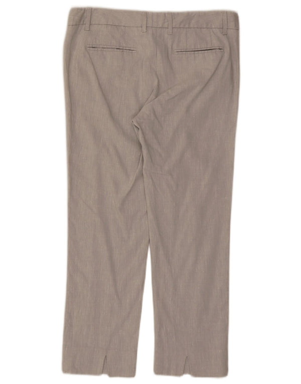 Calça feminina Gap Slim Cropped US 6 Médio W30 L24 Cinza