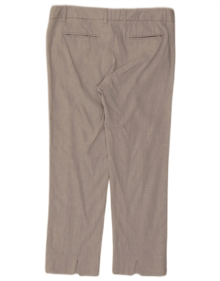 Calça feminina Gap Slim Cropped US 6 Médio W30 L24 Cinza