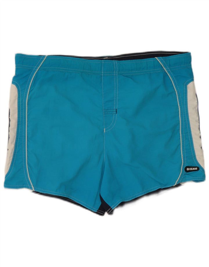 Calções de banho femininos Colmar IT 48 XL azul colorblock poliamida