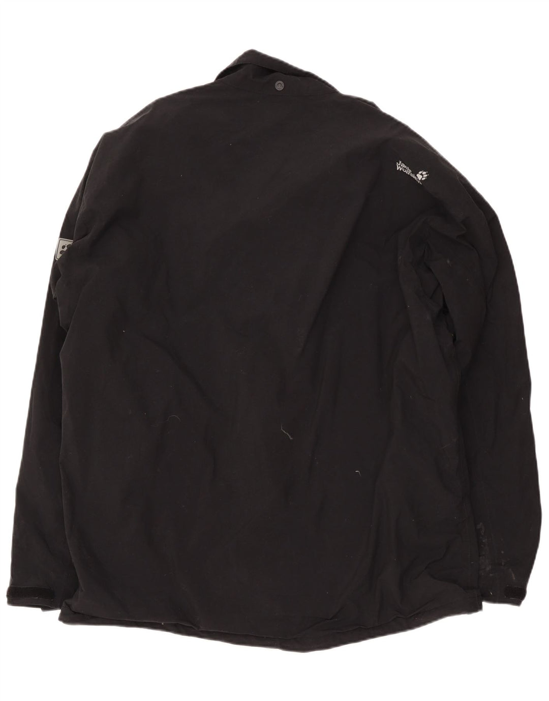 Jaqueta corta-vento masculina Jack Wolfskin UK 50 3XL poliamida preta