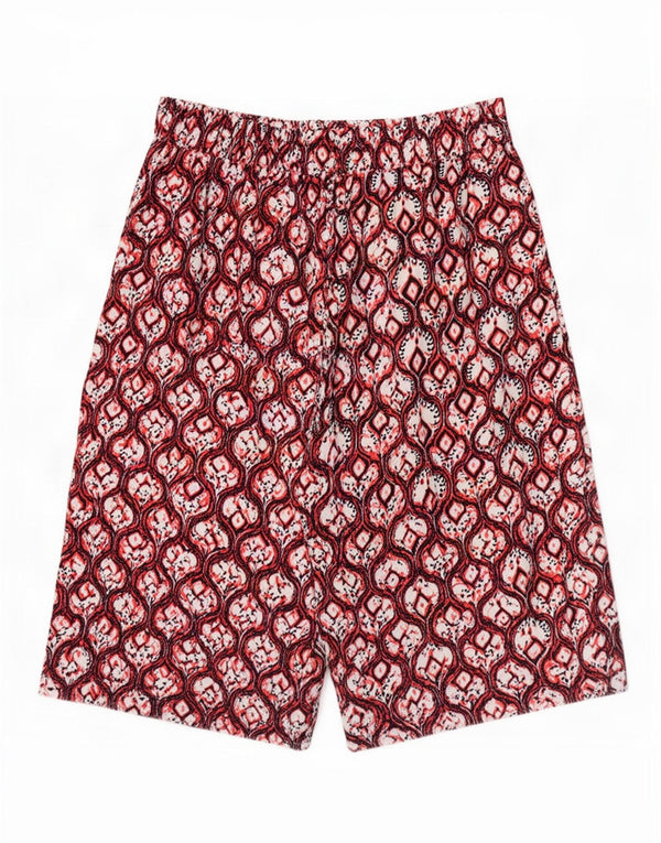 Calça Capri Feminina Marks & Spencer Solta Fit Reino Unido 20 2XL W40 Borgonha Ikat