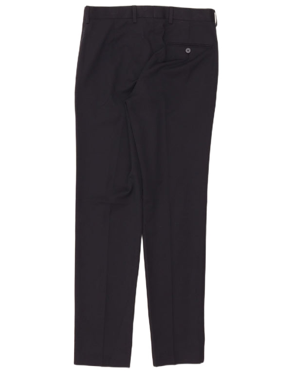 Calça skinny masculina Marks & Spencer W30 L31 poliéster azul marinho