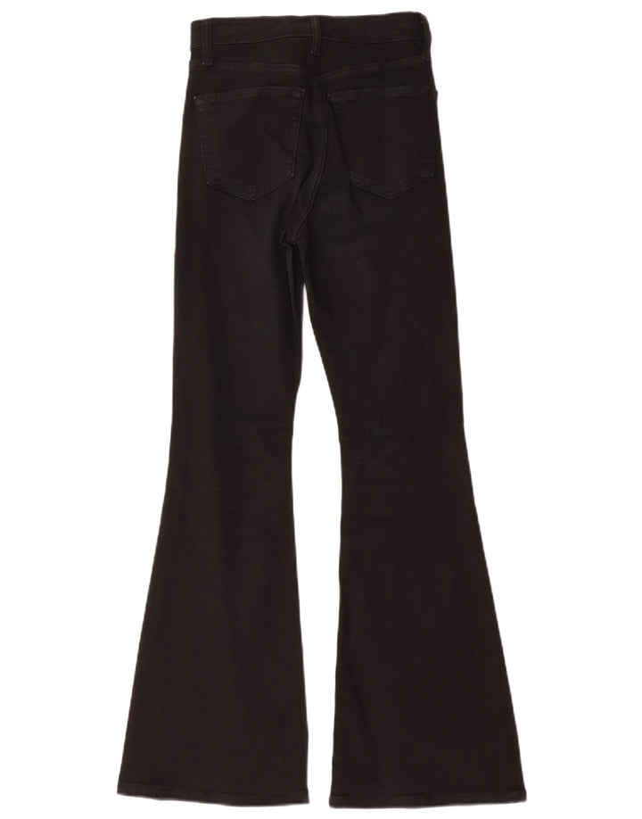 Topshop feminino Jamie Flared Jeans W26 L30 algodão preto