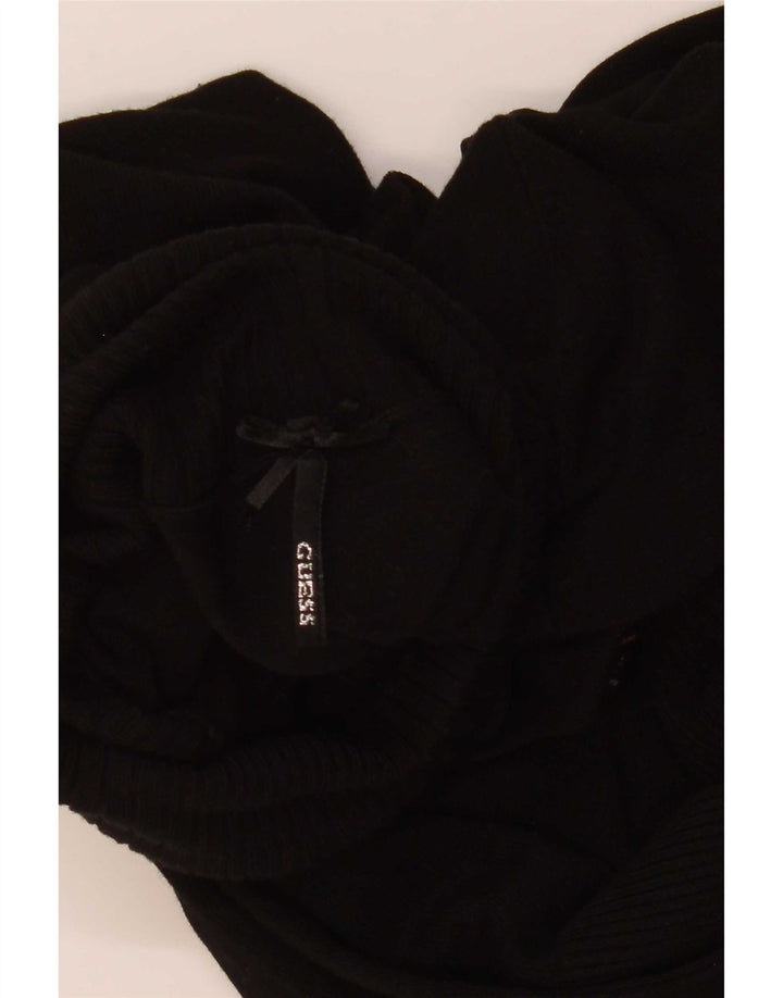 Suéter feminino Guess com gola redonda e gola redonda Reino Unido 12 médio preto