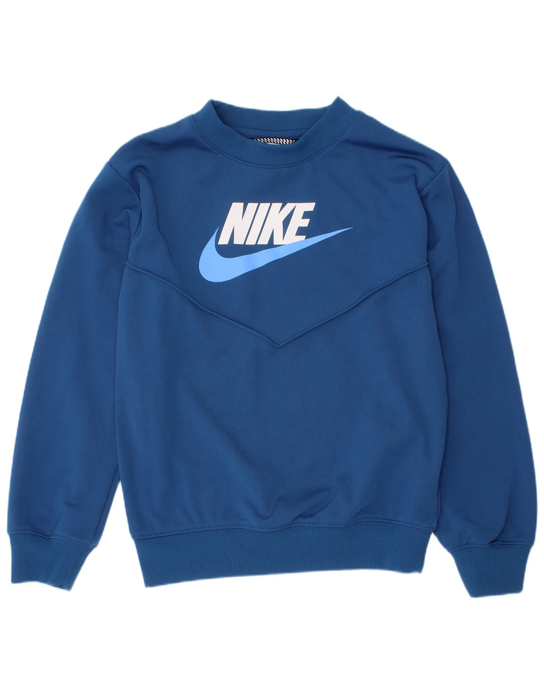 Moletom gráfico Nike Boys Jumper 7-8 anos XS azul poliéster