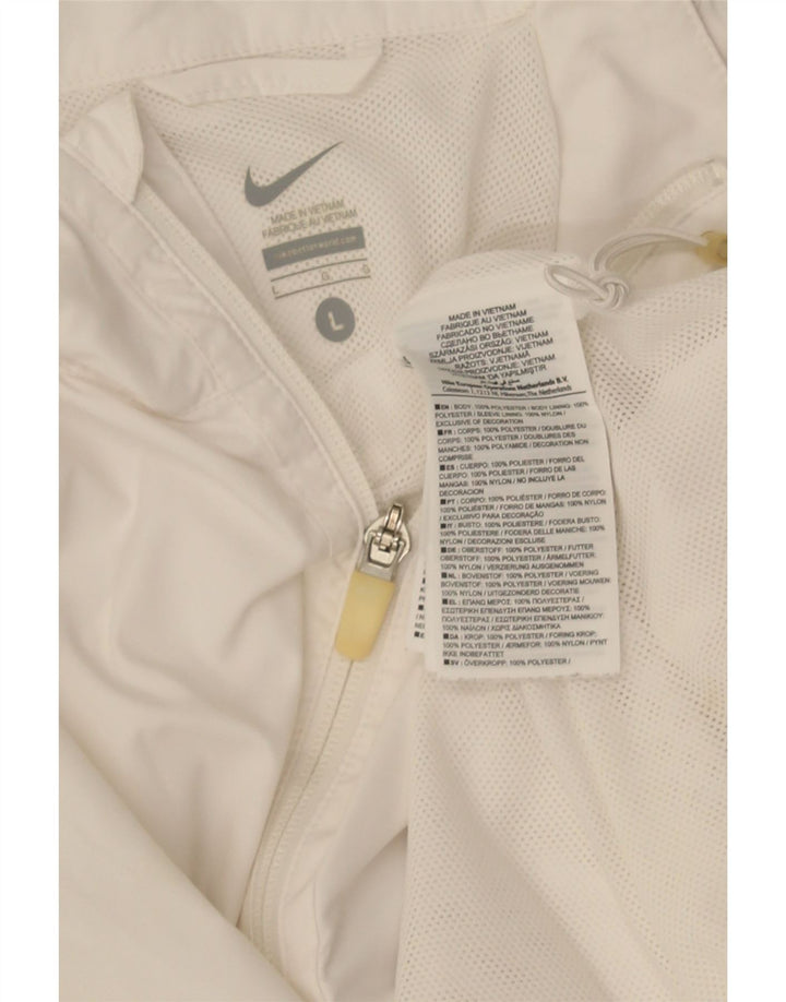 Nike Mens Treino Top Jaqueta Grande Poliéster Branco